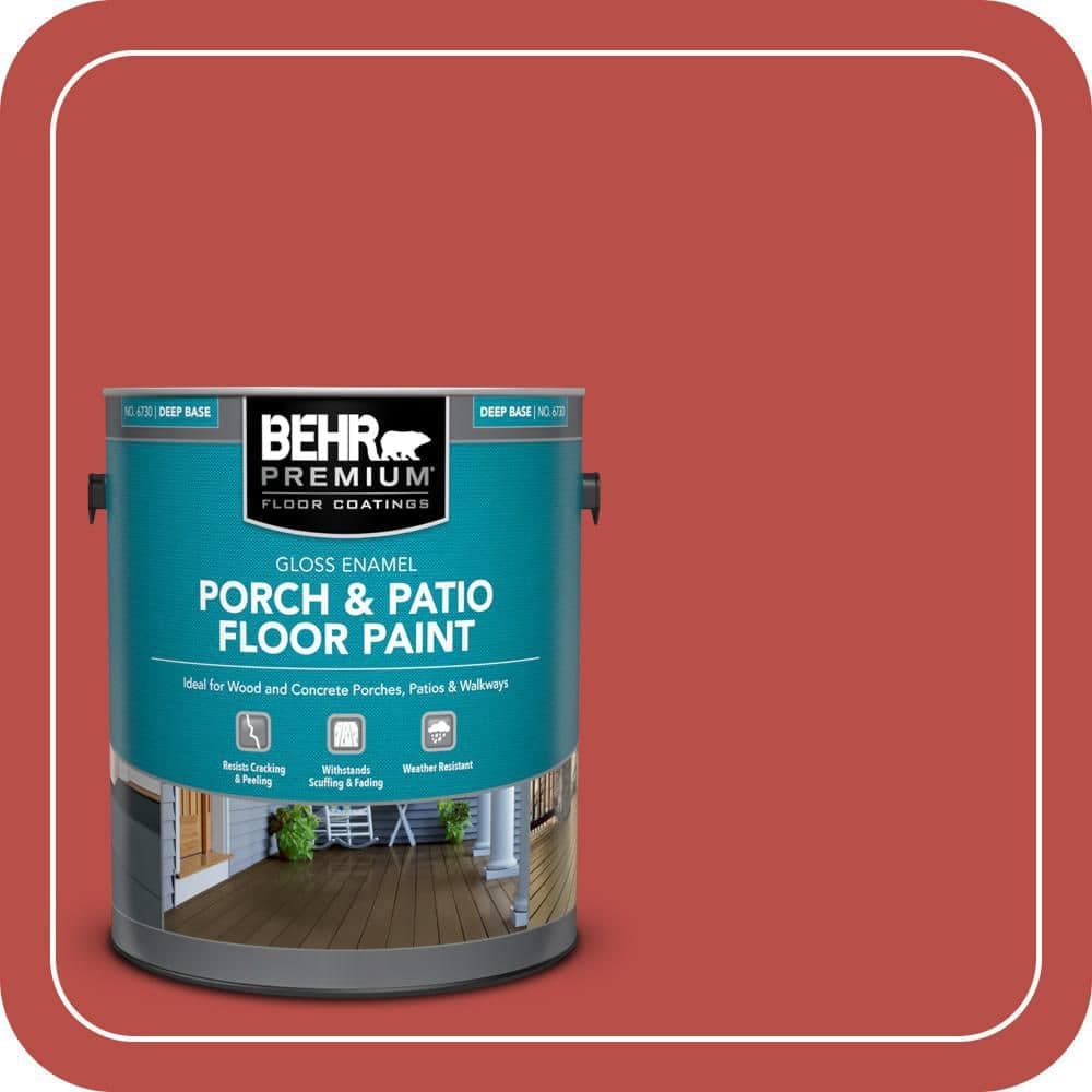 BEHR PREMIUM 1 gal. Home Decorators Collection #HDC-MD-16 Cherry Red Gloss Enamel Interior/Exterior Porch and Patio Floor Paint