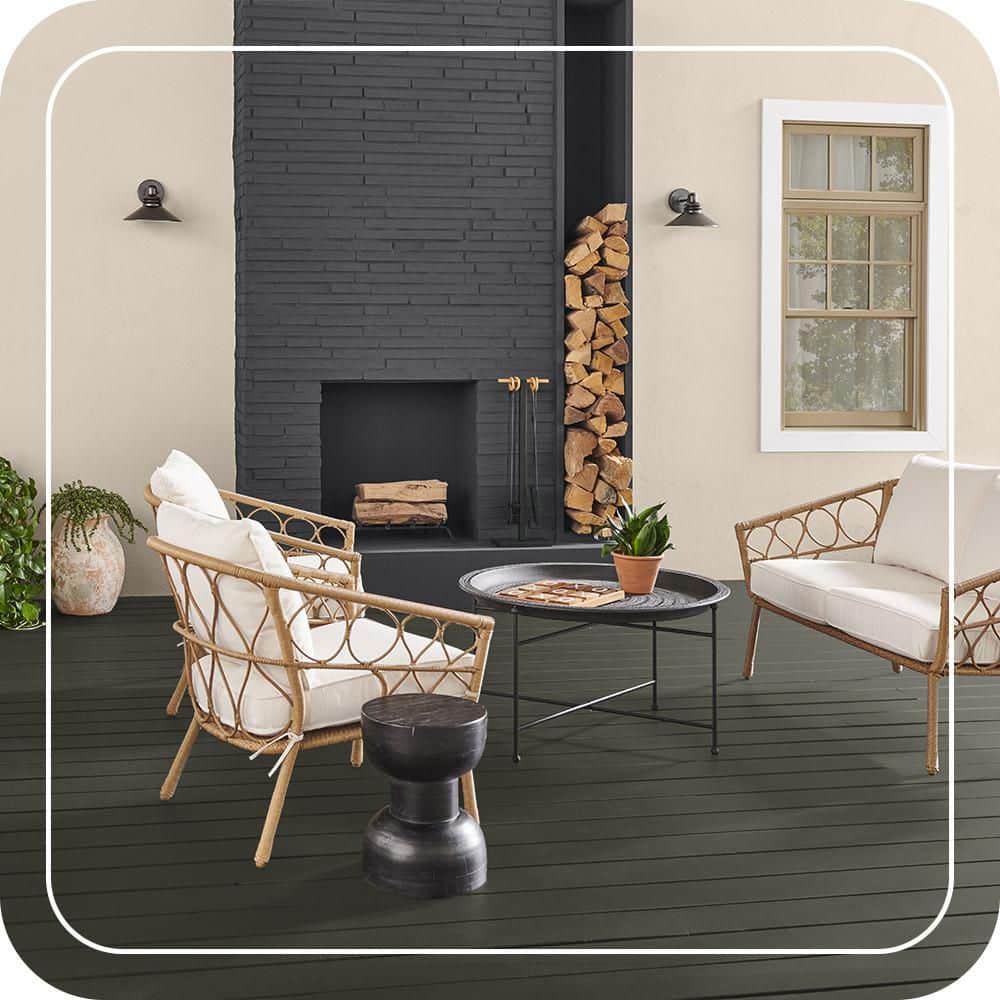 BEHR PREMIUM 1 gal. #SC-108 Forest Solid Color Waterproofing Exterior Wood Stain and Sealer (4)
