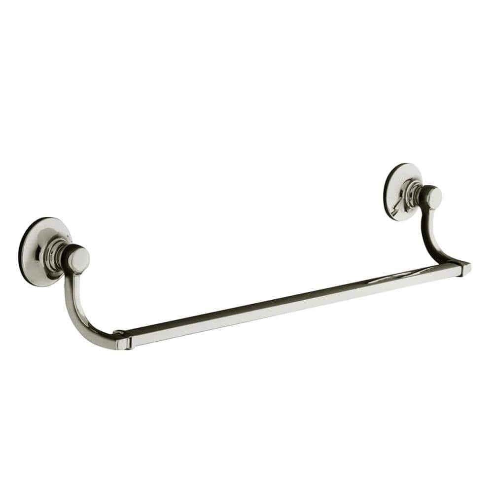 KOHLER Bancroft 18 in. Towel Bar in Vibrant Polished Nickel