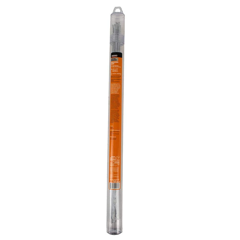 RIDGID 1/8 in. x 18 in. x 1/2 lbs. Aluminum Brazing Rod, (Welding Rod) (3)