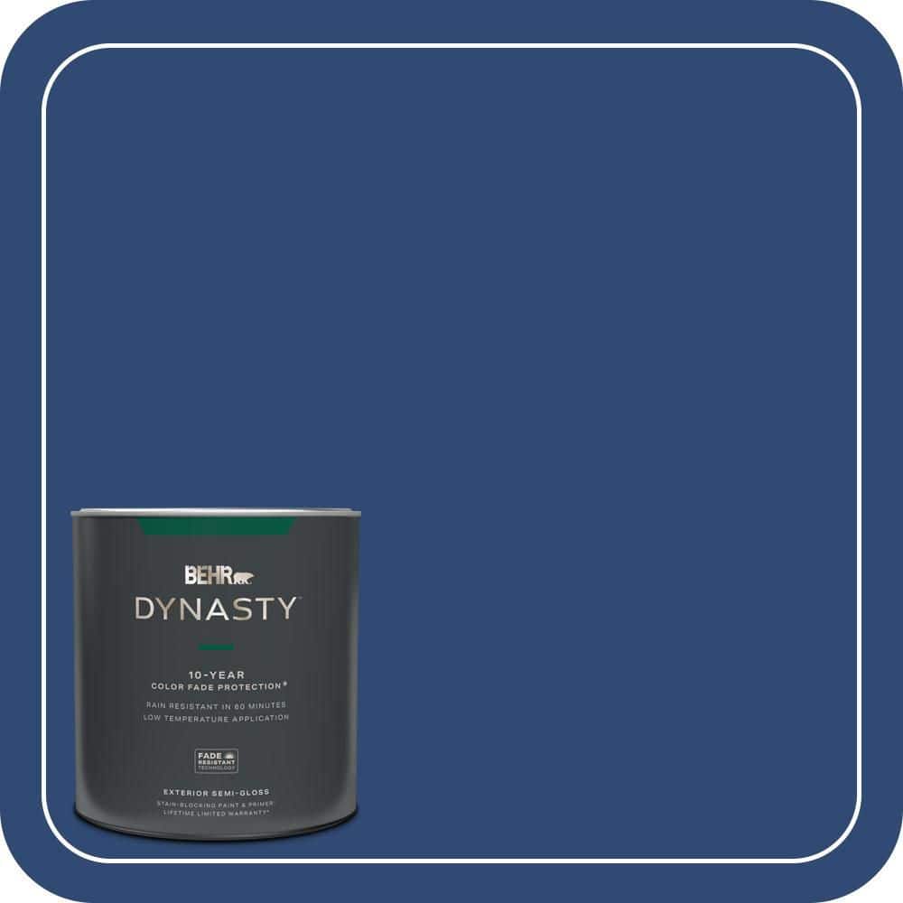 BEHR DYNASTY 1 qt. #S-H-590 Sailboat Semi-Gloss Exterior Stain-Blocking Paint & Primer