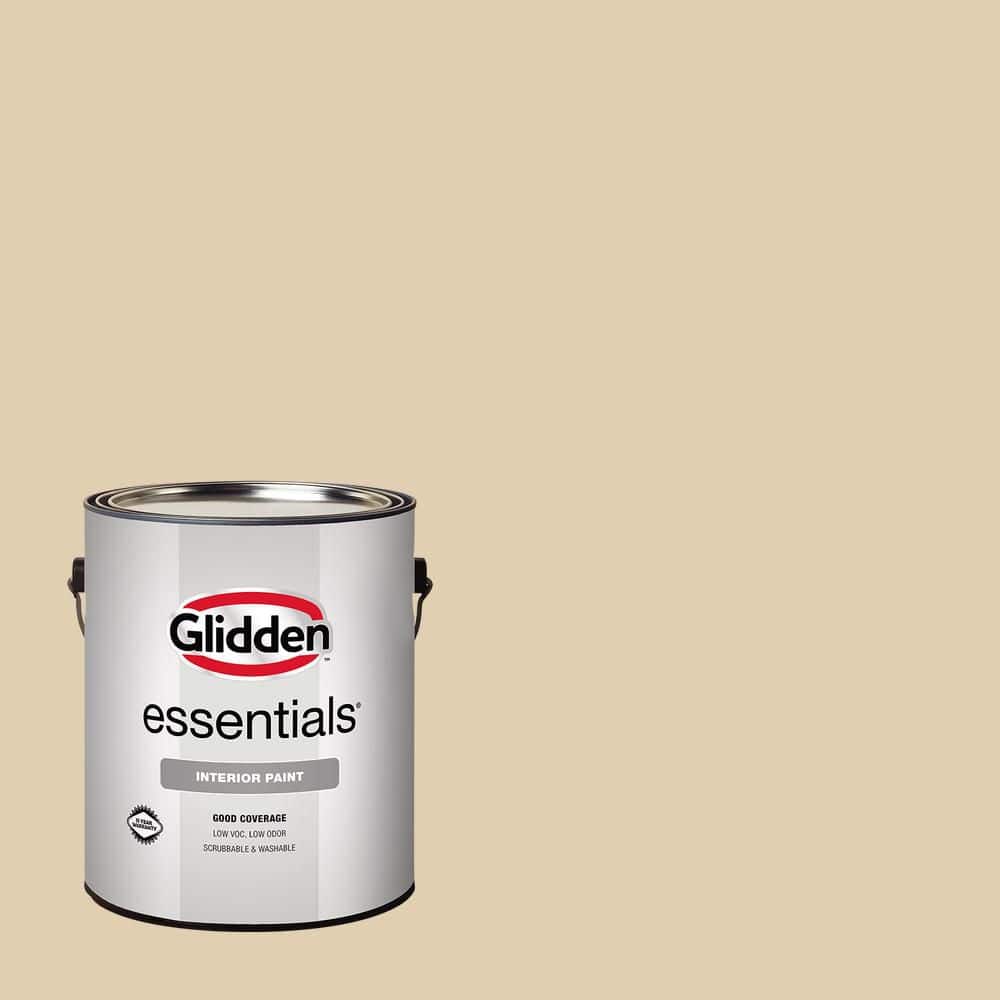 Glidden Essentials 1 gal. PPG1086-3 Almond Cream Flat Interior Paint