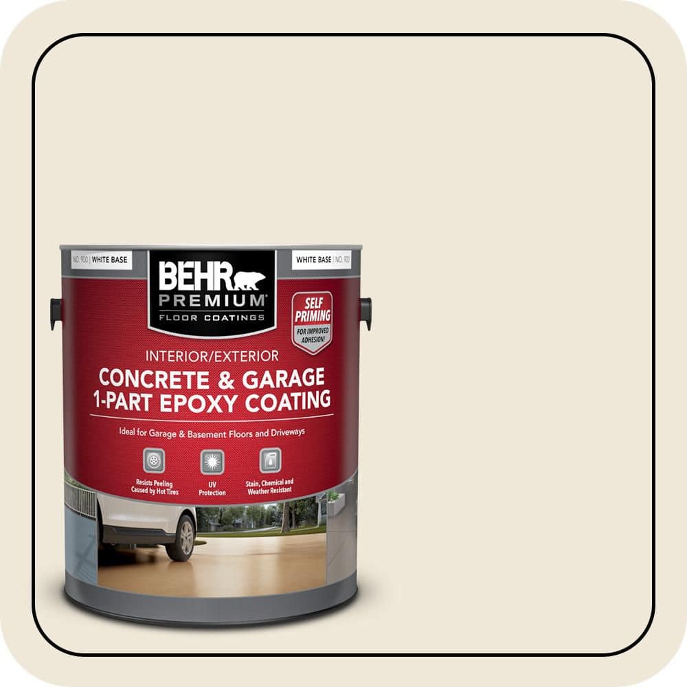 BEHR PREMIUM #OR-W12 Self-Priming 1-Part Epoxy Satin Interior/Exterior Concrete and Garage Floor Paint (1)