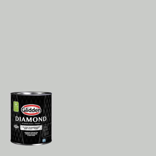 Glidden Diamond 1 qt. PPG0994-2 Pittsburgh Gray Semi-Gloss Interior Paint with Primer (2)
