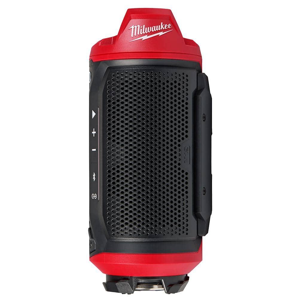 Milwaukee M12 12-Volt Lithium-Ion Cordless Bluetooth Jobsite Speaker with PACKOUT Compatibility