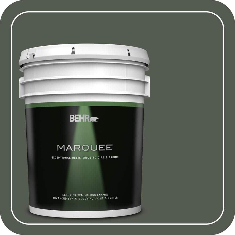 BEHR MARQUEE 5 gal. #N410-7 North Woods Semi-Gloss Enamel Exterior Paint & Primer