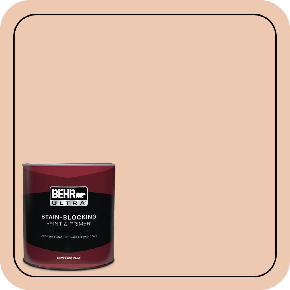 BEHR ULTRA 1 qt. #MQ3-39 Sweet Pastel Flat Exterior Paint & Primer