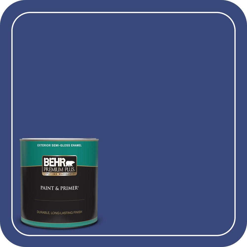 BEHR PREMIUM PLUS 1 qt. #MQ5-49 Expressionism Semi-Gloss Enamel Exterior Paint & Primer