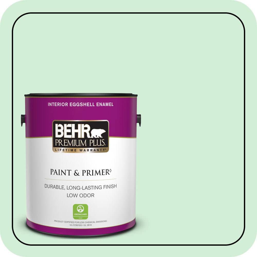 BEHR PREMIUM PLUS 1 gal. #P400-2 End of the Rainbow Eggshell Enamel Low Odor Interior Paint & Primer