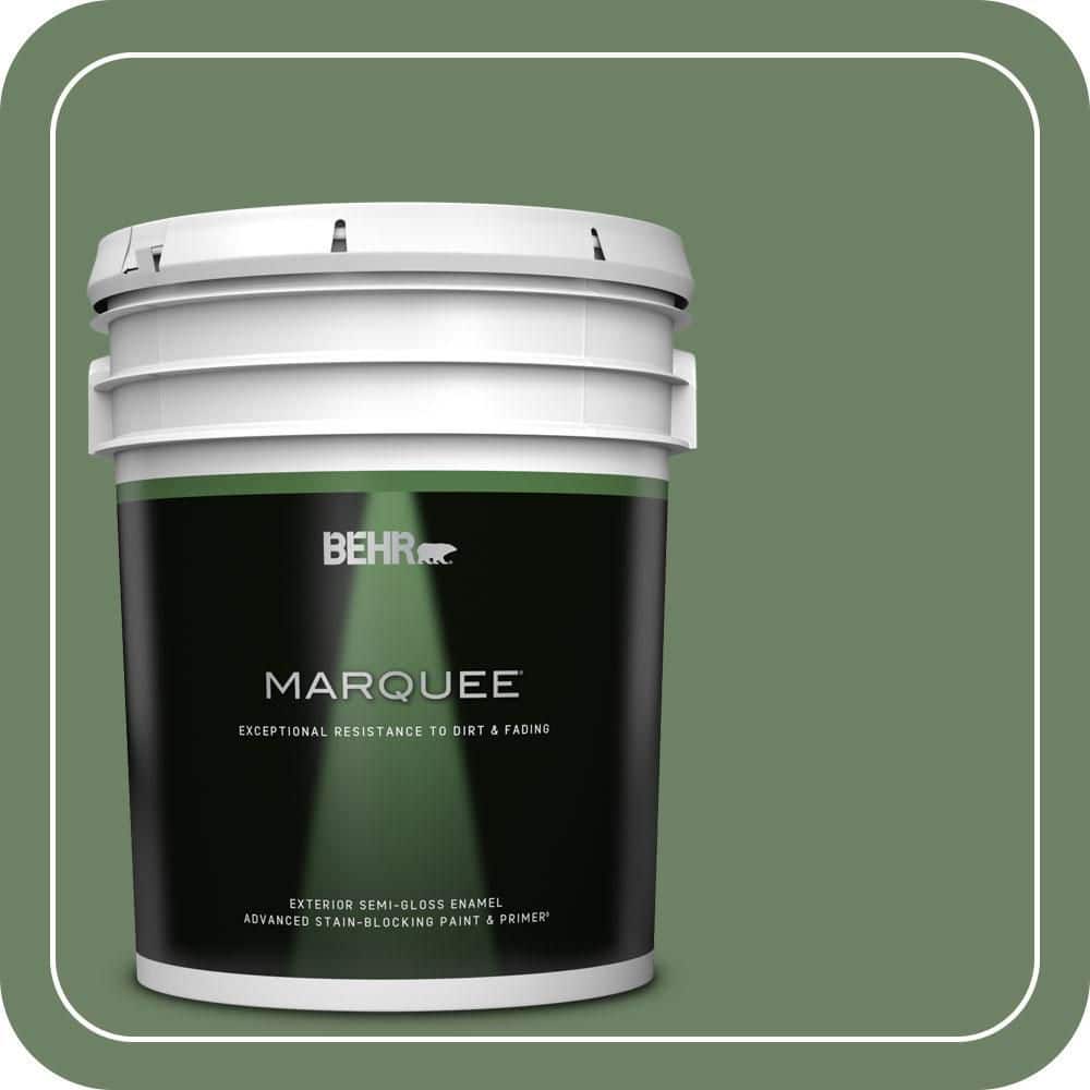BEHR MARQUEE 5 gal. #S390-6 Cliffside Park Semi-Gloss Enamel Exterior Paint & Primer