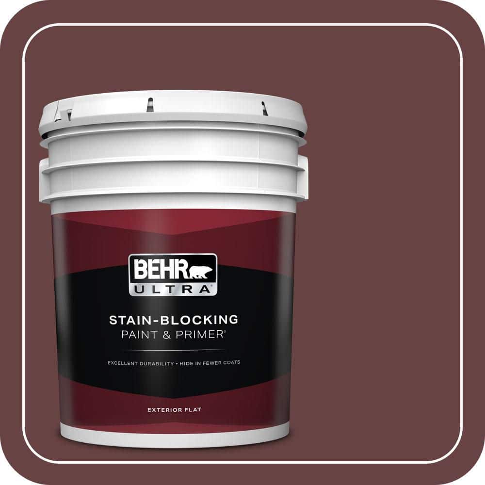 BEHR ULTRA 5 gal. #MQ1-14 Twinberry Flat Exterior Paint & Primer