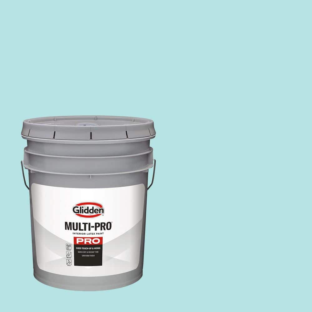 Glidden Multi-Pro 5 gal. PPG1233-4 Seascape Green Eggshell Interior Paint