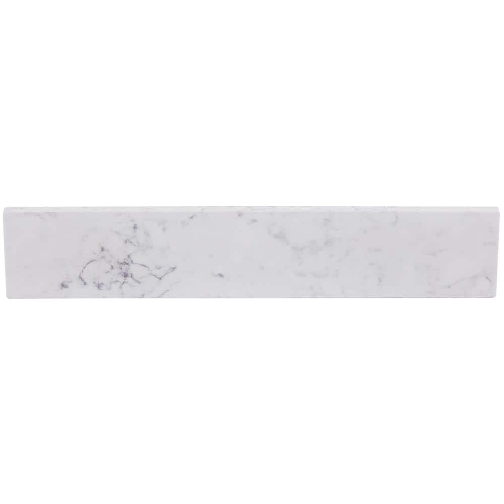 Home Decorators Collection 18 in. W Cultured Marble Vanity Sidesplash in Pulsar