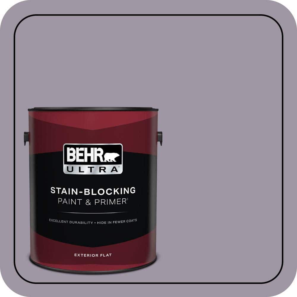 BEHR ULTRA 1 gal. #N100-4 Fortune Flat Exterior Paint & Primer