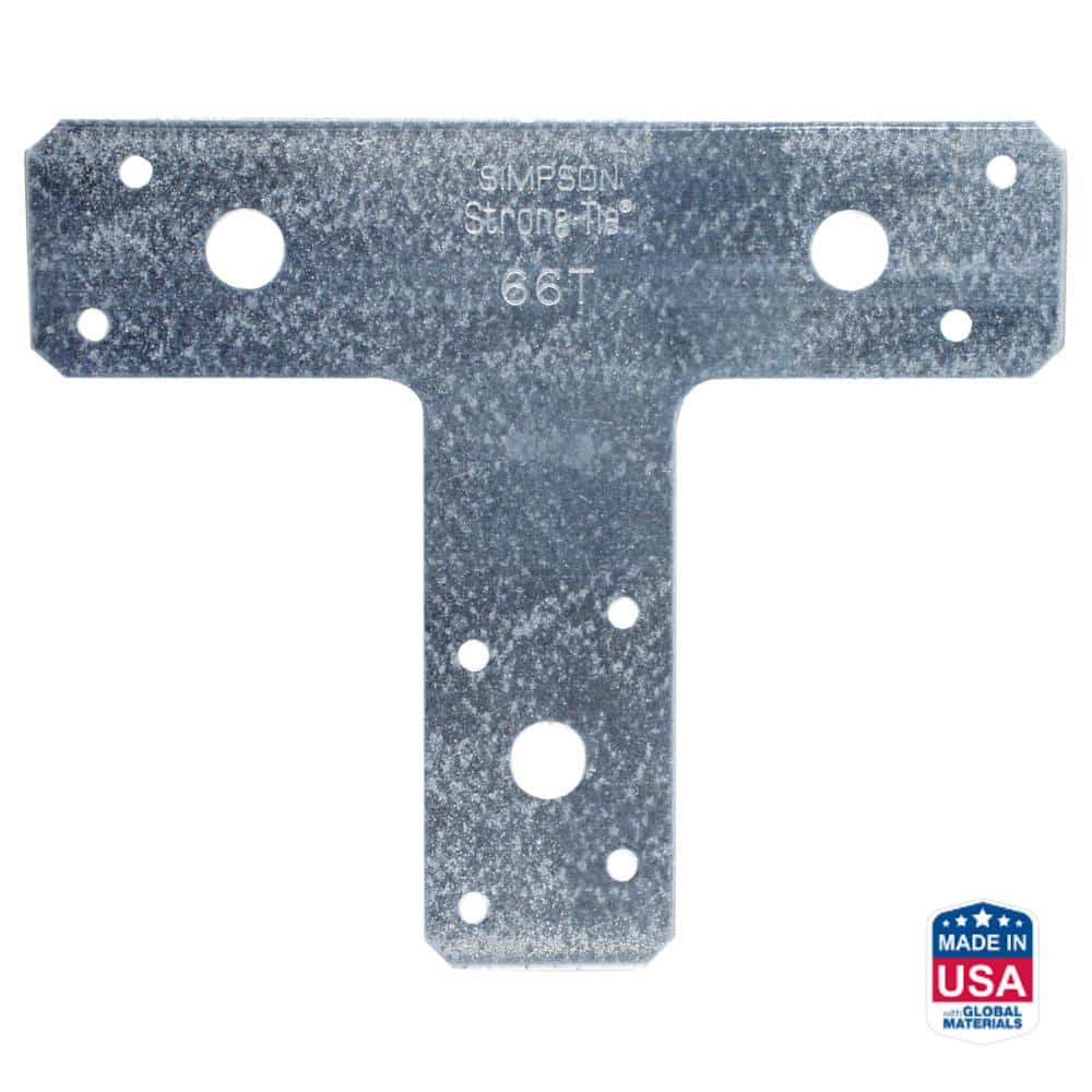 Simpson Strong-Tie 6 in. x 5 in. 14-Gauge Galvanized T Strap
