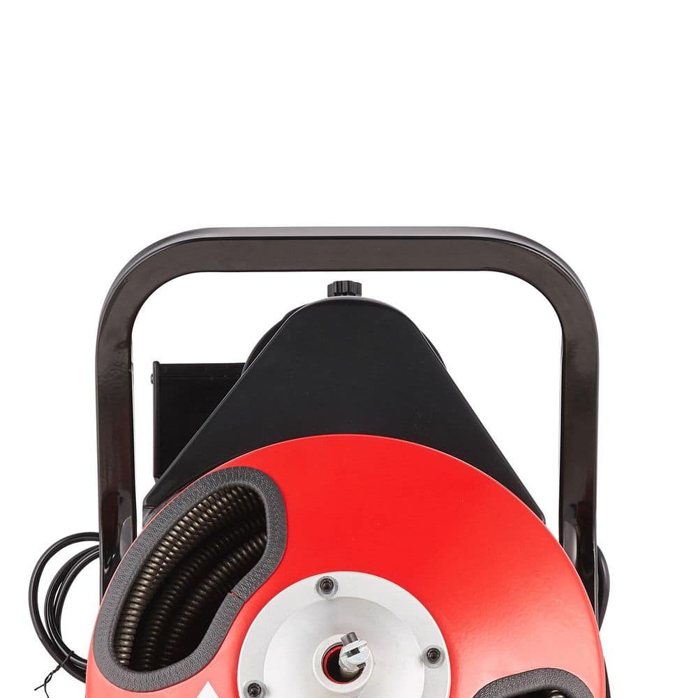 VEVOR Electric Drain Auger 50 ft. x 1/2 in. Drain Cleaner Machine Auto Feed with 4-Cutters for 2 in. to 4 in. Pipes (3)