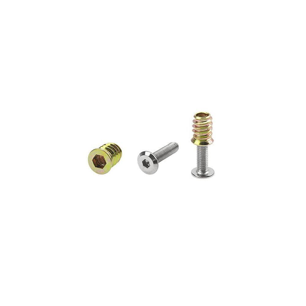 KIWDZFU 16 Sets M6x25 Furniture Screw Nut Threaded Inserts Bolt Fastener Hex Socket M6x15 Screws 32 Pieces Total (3)