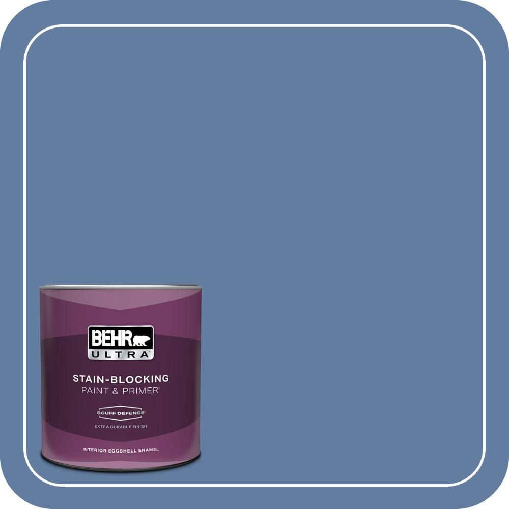 BEHR ULTRA 1 qt. #600D-6 Blueberry Patch Extra Durable Eggshell Enamel Interior Paint & Primer