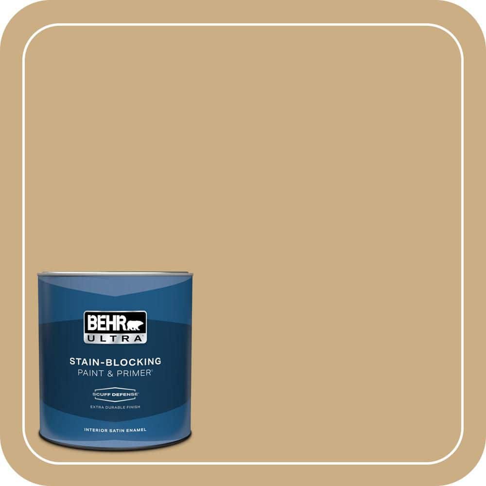 BEHR ULTRA 1 qt. #MQ2-13 Harvest Home Extra Durable Satin Enamel Interior Paint & Primer