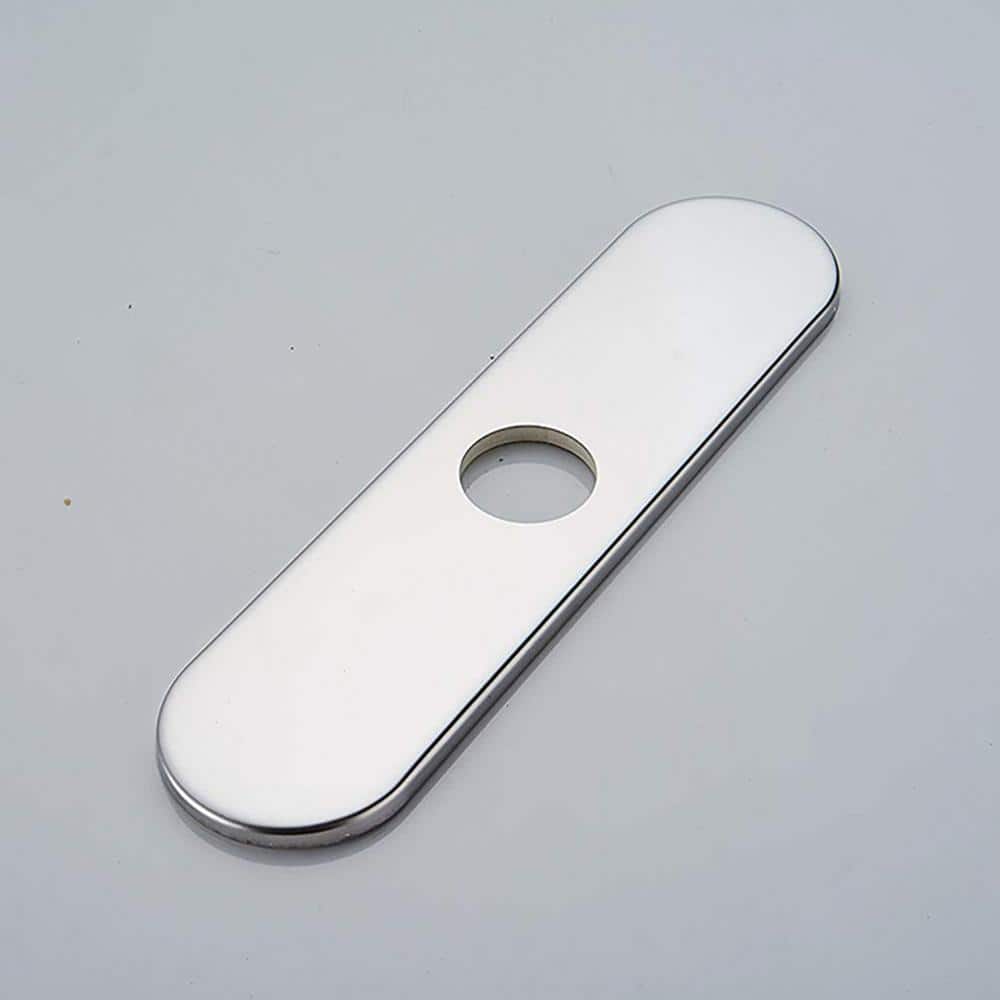 BWE 10.2 in. 2.5 in. 1.34 in. Brass Kitchen Sink Faucet Hole Cover Deck Plate Escutcheon (3)