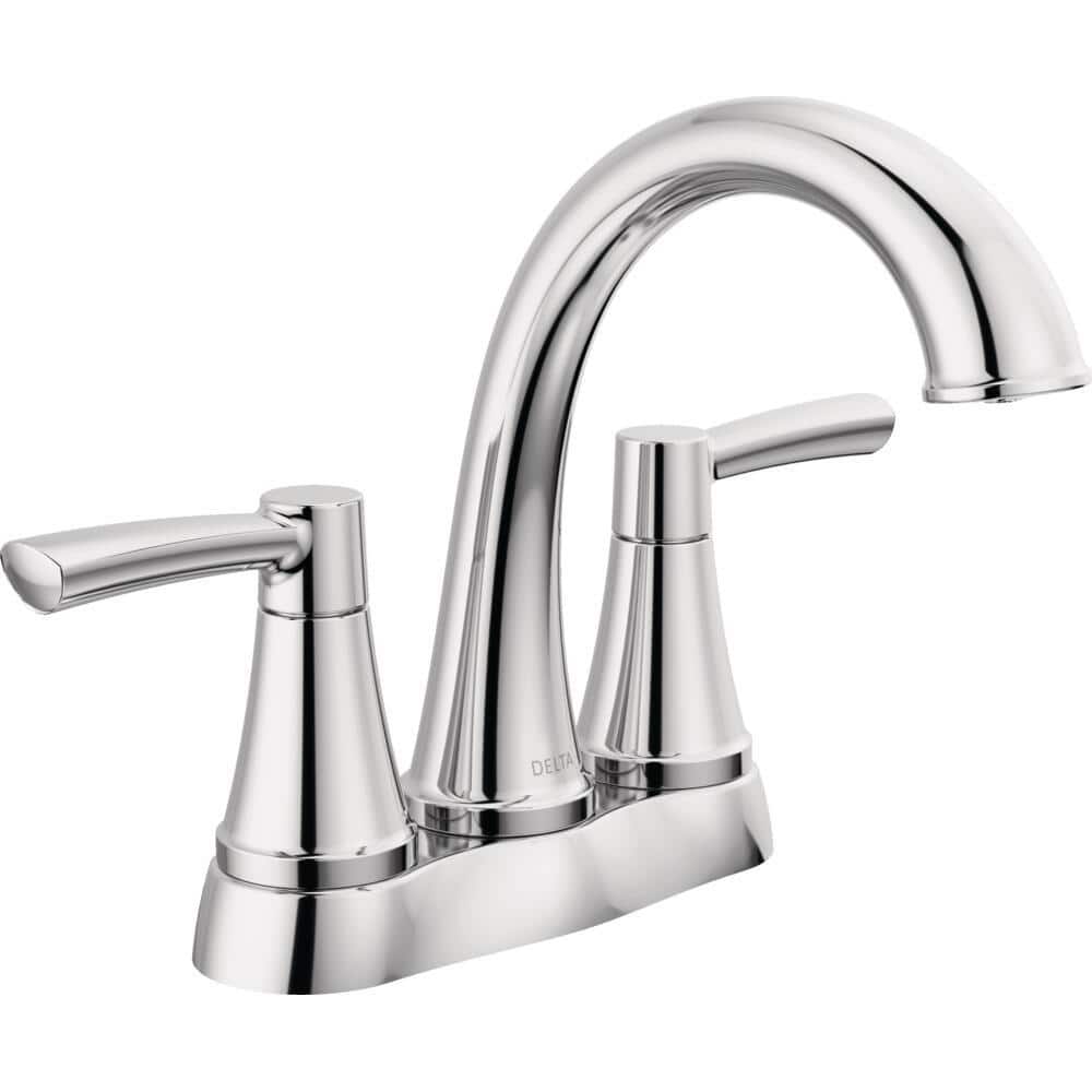 Delta Casara 4 in. Centerset Double Handle Bathroom Faucet in Polished Chrome (2)