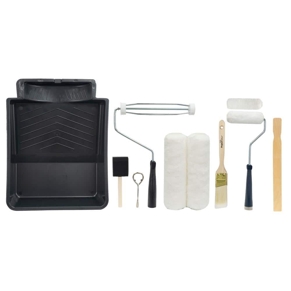 Linzer One Coat 11-Piece Microfiber Plastic Handled Paint Tray Set (2)