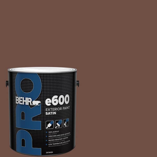 BEHR PRO 1 gal. #S-G-750 Chocolate Sprinkle Satin Exterior Paint (2)
