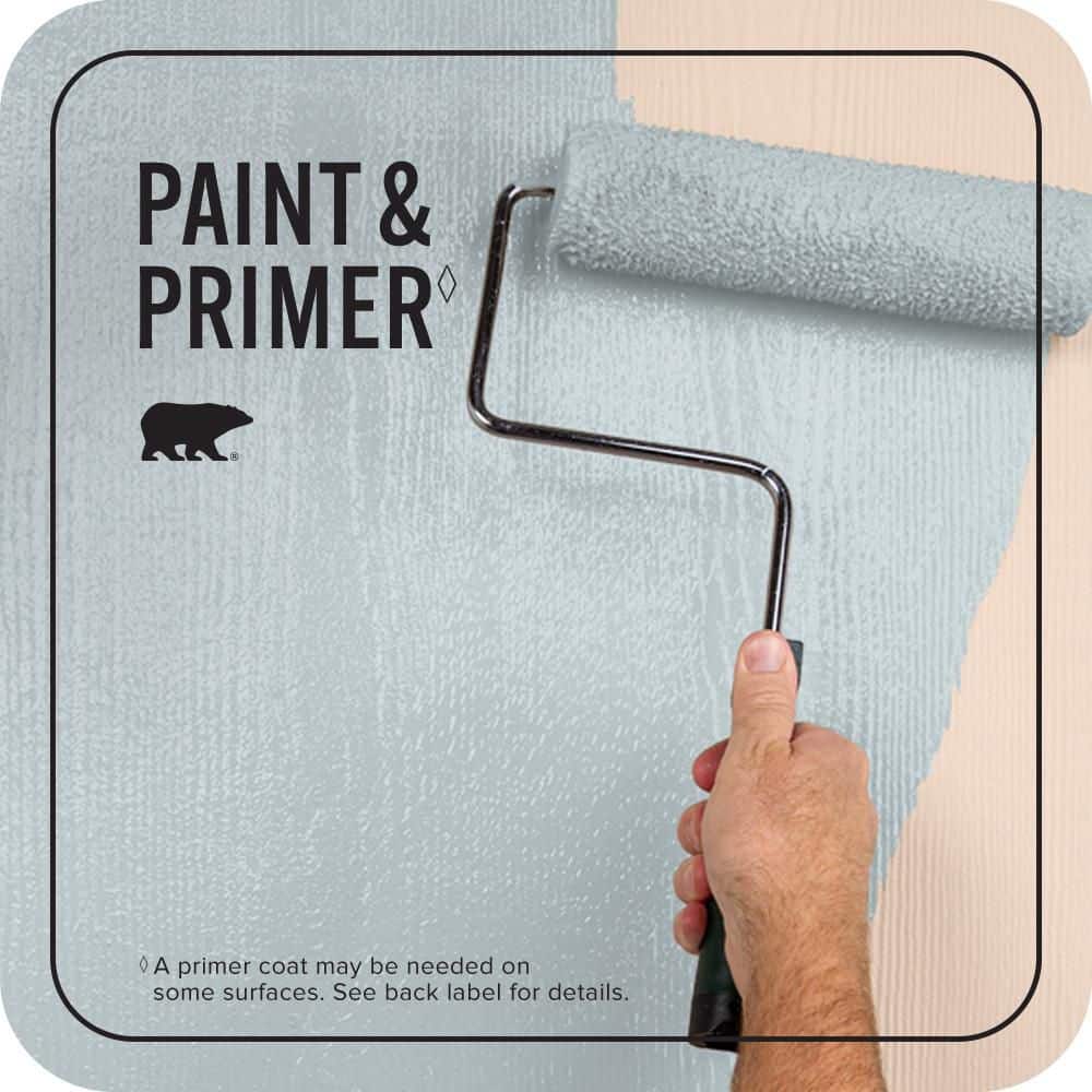 BEHR PREMIUM PLUS 1 gal. #PPL-73 Tranquil Sea Flat Exterior Paint & Primer (2)