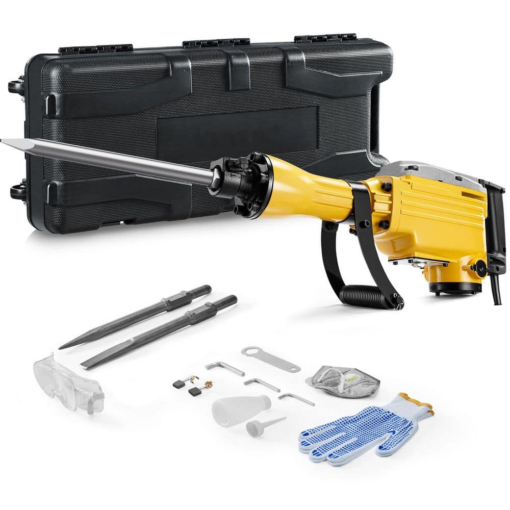 SKYSHALO Demolition Jack Hammer, 29.72 x 6.5 in. 2200W Electric Jackhammer Heavy Duty, 1350 BPM Jack Hammer Concrete Breaker (1)