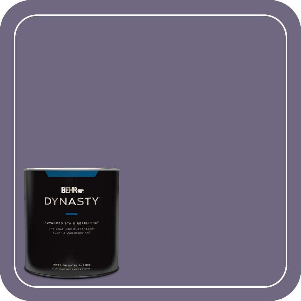 BEHR DYNASTY 1 qt. #S570-6 New Orleans One-Coat Hide Satin Enamel Interior Stain-Blocking Paint & Primer