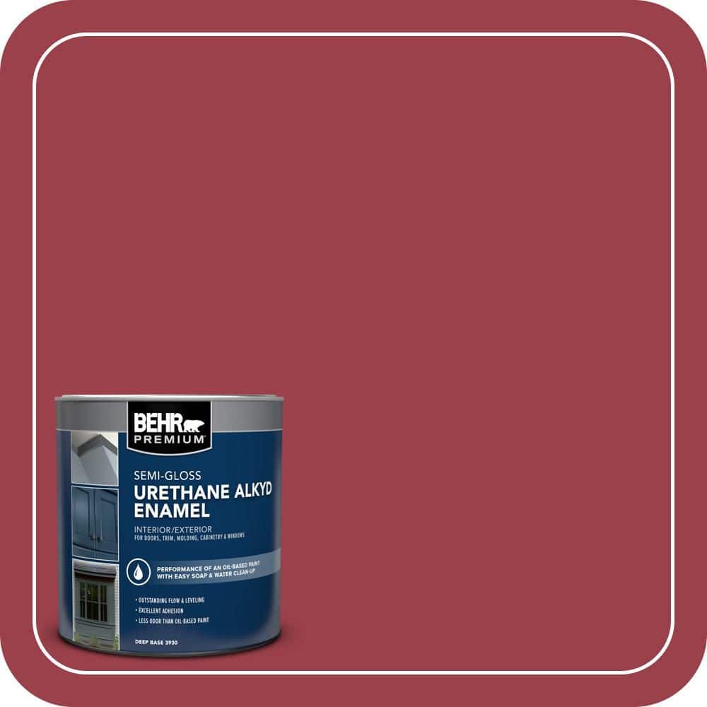 BEHR PREMIUM 1 qt. Home Decorators Collection #HDC-CL-01 Timeless Ruby Semi-Gloss Enamel Urethane Alkyd Interior/Exterior Paint
