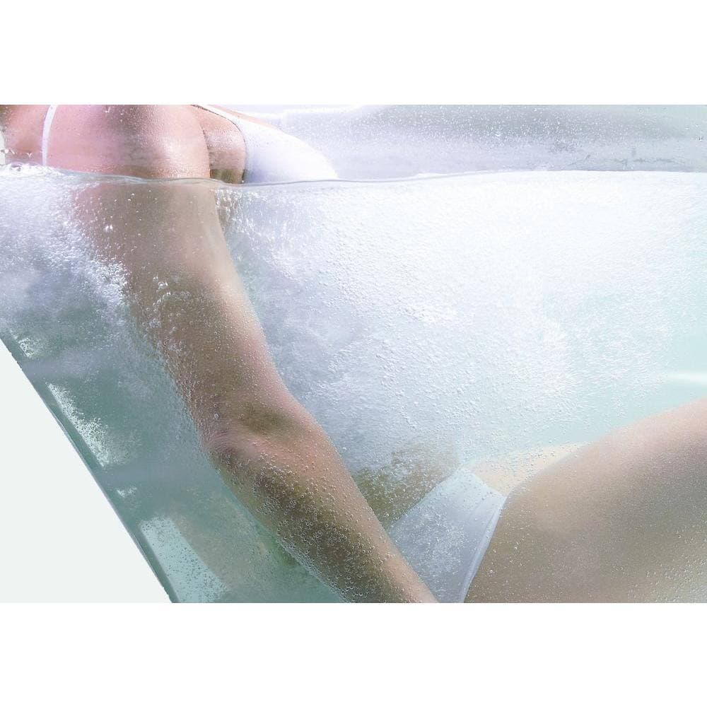Aquatic Laguna 60 in. Acrylic Drop-In Whirlpool Reversible Drain Rectangle Bathtub in White (2)