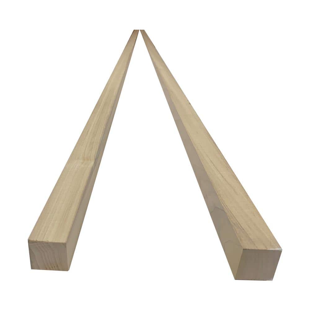 Swaner Hardwood 2 in. x 2 in. x 8 ft. Poplar S4S Board (2-Pack) (1)