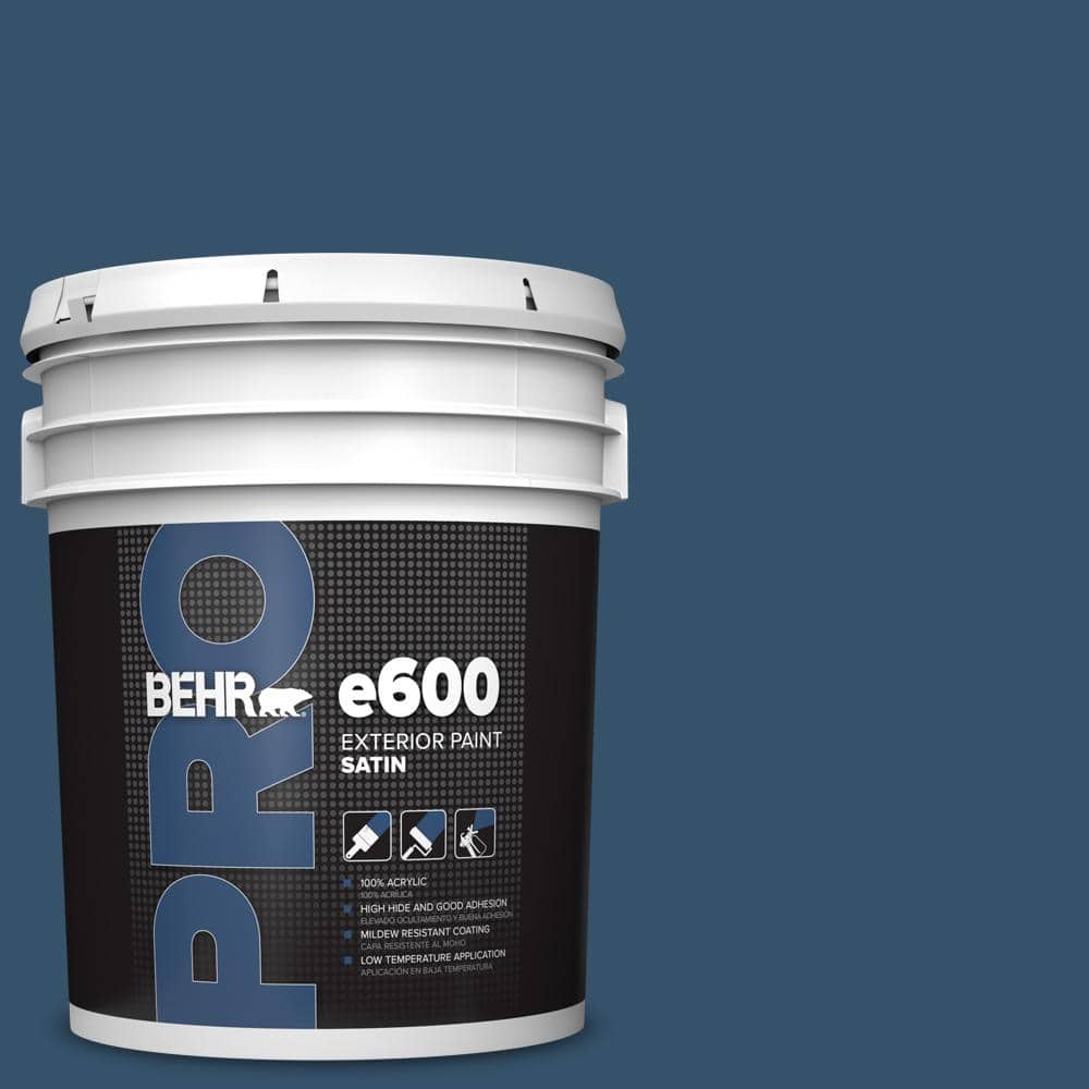 BEHR PRO 5 gal. #MQ5-58 Velvet Rope Satin Exterior Paint