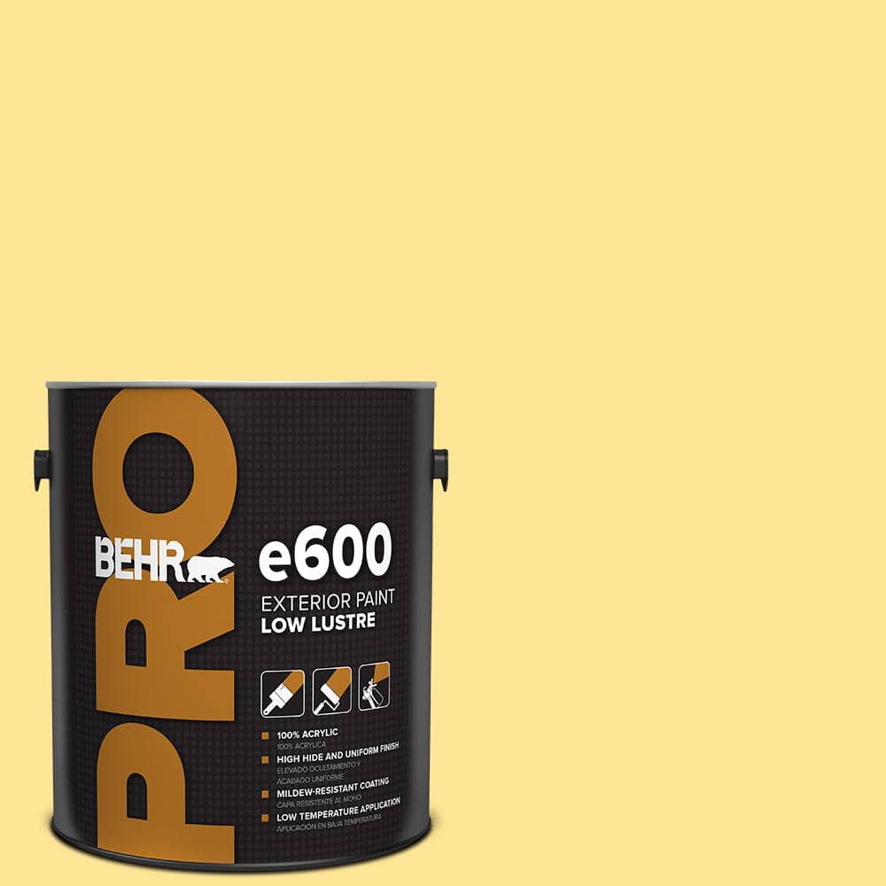 BEHR PRO 1 gal. #390B-4 Chilled Lemonade Low Luster Exterior Paint