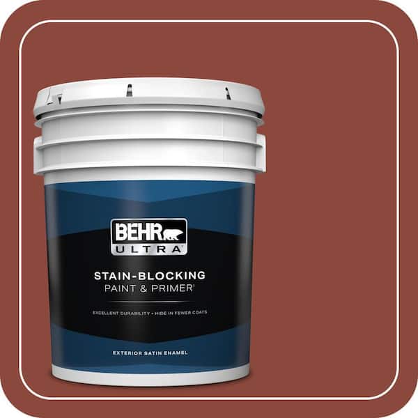 BEHR PREMIUM PLUS #PPF-30 Deep Terra Cotta Enamel Low Odor & Primer (4)