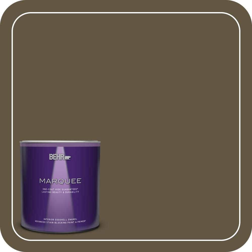 BEHR MARQUEE 1 qt. #S-H-750 Mountain Trail Eggshell Enamel Interior Paint & Primer (1)