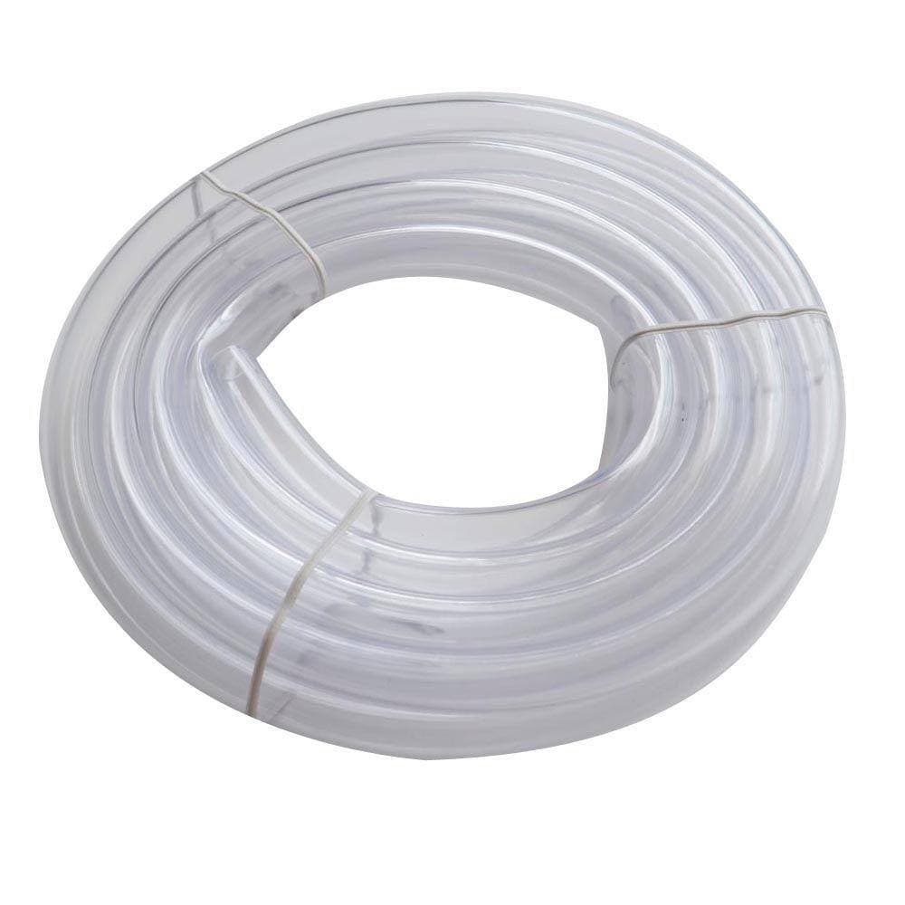 Everbilt 1/2 in. O.D. x 3/8 in. I.D. x 10 ft. Clear PVC Vinyl Tube
