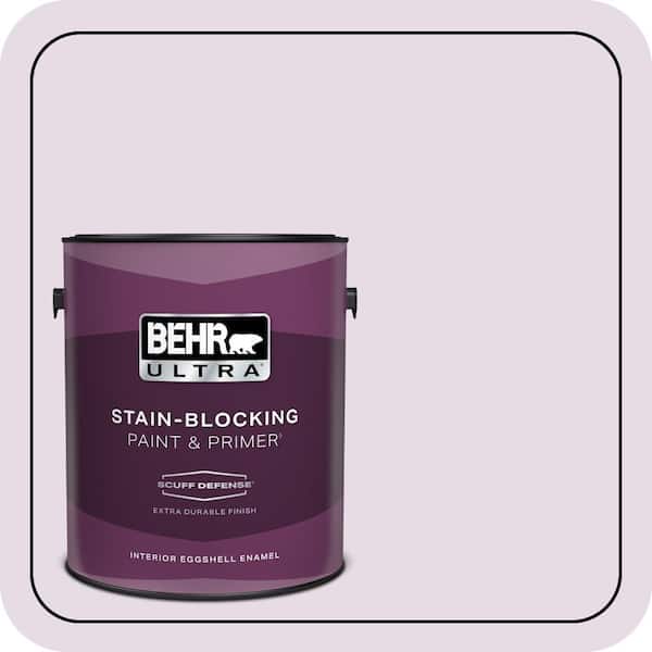BEHR PREMIUM PLUS 5 gal. #M100-1 Aroma Semi-Gloss Enamel Low Odor Interior Paint & Primer (3)