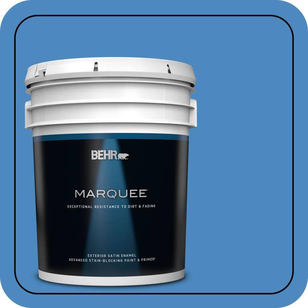BEHR MARQUEE 5 gal. #P520-5 Boat House Satin Enamel Exterior Paint & Primer