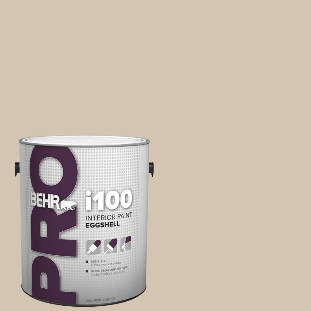 BEHR PRO 1 gal. #N300-3 Casual Khaki Eggshell Interior Paint