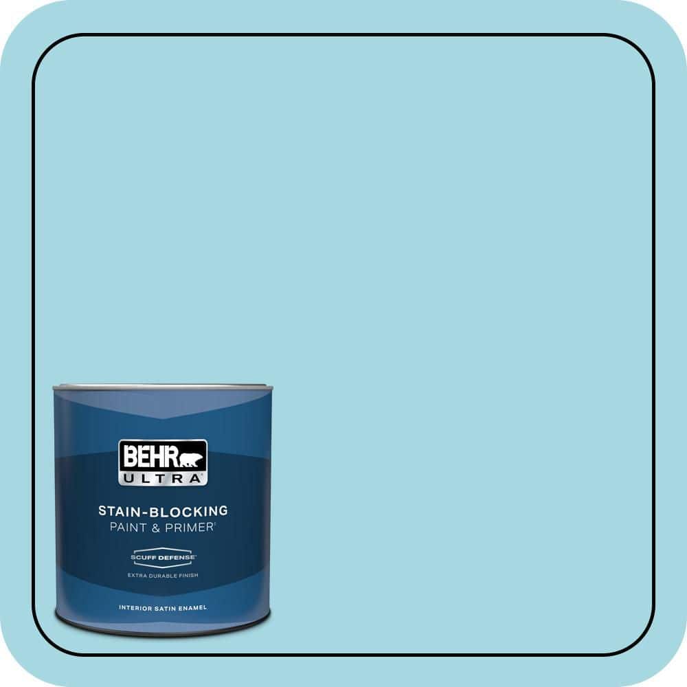BEHR ULTRA 1 qt. #530C-3 Winsome Hue Extra Durable Satin Enamel Interior Paint & Primer