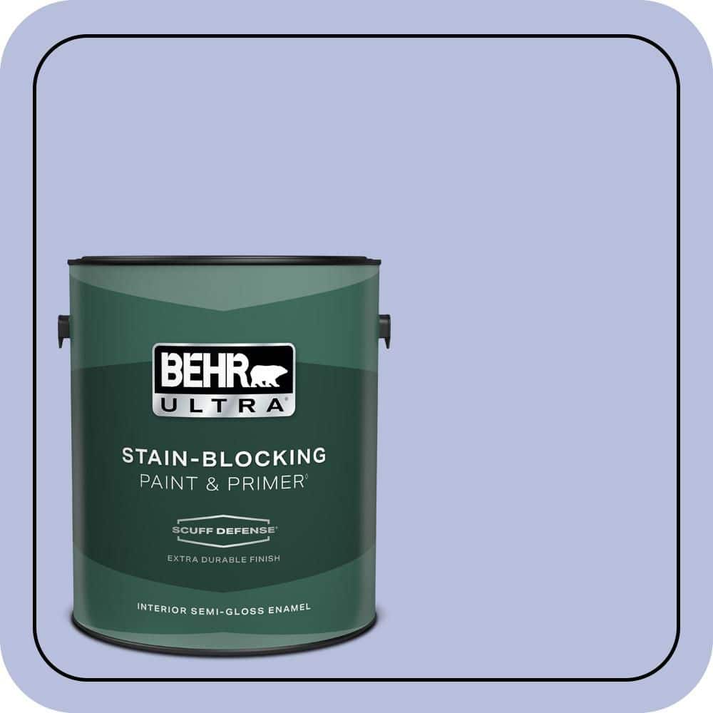 BEHR ULTRA 1 gal. #MQ4-31 Stardust Evening Extra Durable Semi-Gloss Enamel Interior Paint & Primer