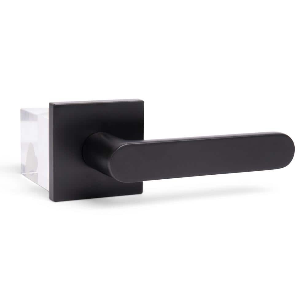 McBowery Chrystie Matte Black Double Dummy Modern Door Lever