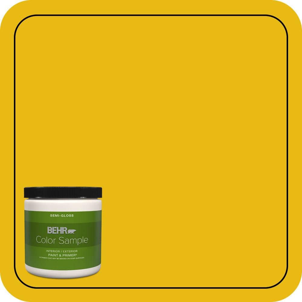 BEHR PREMIUM PLUS #390B-7 Lemon Lime Enamel Low Odor & Primer (1)