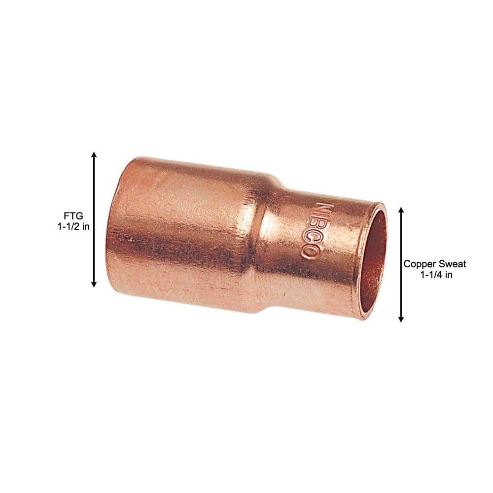 Everbilt 1-1/2 in. x 1-1/4 in. Copper Pressure Fitting x Cup Reducer (3)