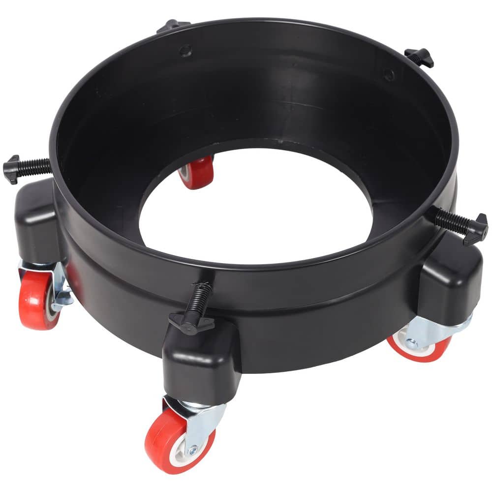 maocao hoom 11 1/4 in. Removable Rolling Bucket Dolly, 5 Roll Swivel Casters to Move 360° Turning for 5 Gal Buckets, Black (1)