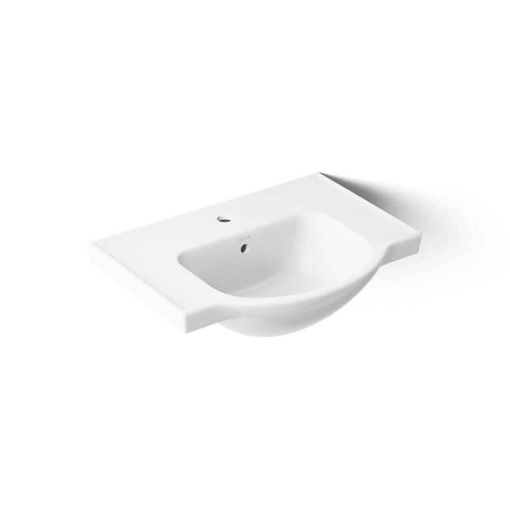 KOHLER Veer 24 in. x 18.25 in. Pedestal Bathroom Sink in White Vitreous China (2)