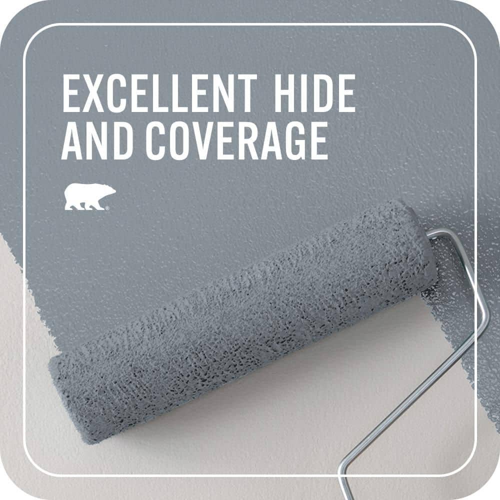 BEHR PREMIUM PLUS #PPF-28 Blue Dusk Flat EcoMix Plant-Based & Primer (2)