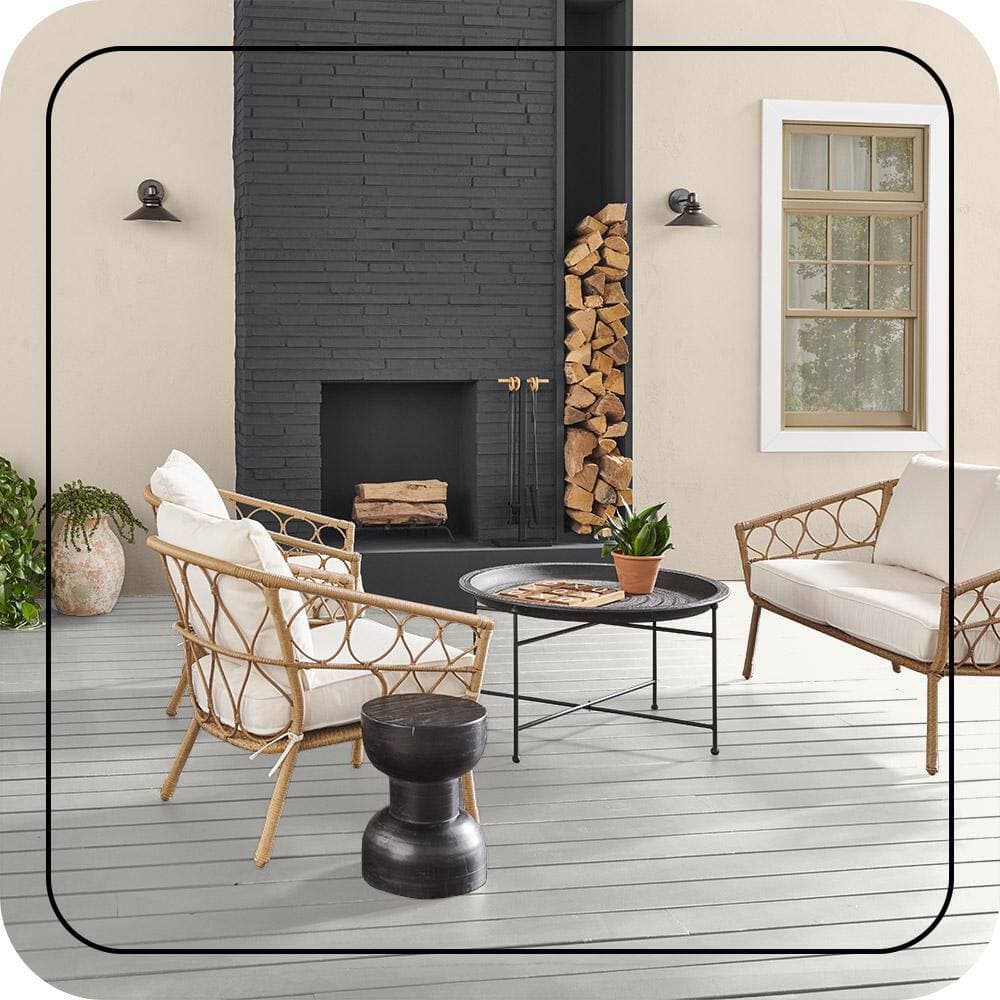 BEHR PREMIUM 1 qt. #75 Polar Bear Solid Color Waterproofing Exterior Wood Stain and Sealer (4)